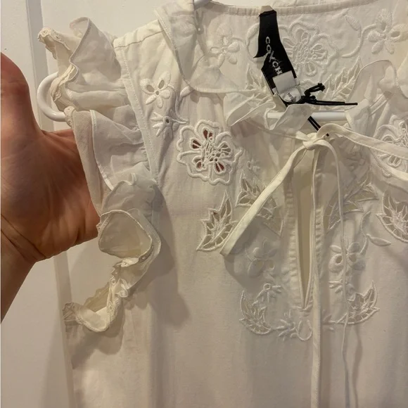 Coach White prairie Ruffled Dress - Picture 5 of 16